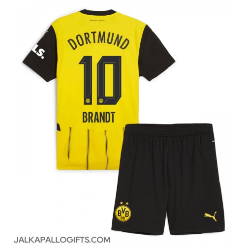 Borussia Dortmund Julian Brandt #10 Koti Peliasu Lasten 2024-25 Lyhythihainen (+ Lyhyet housut)